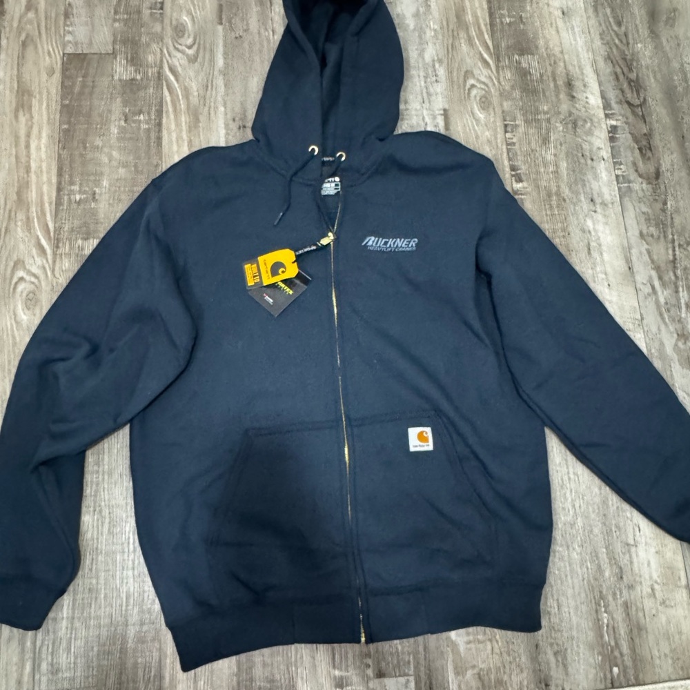 Carhartt Navy Blue Full-Zip Hoodie